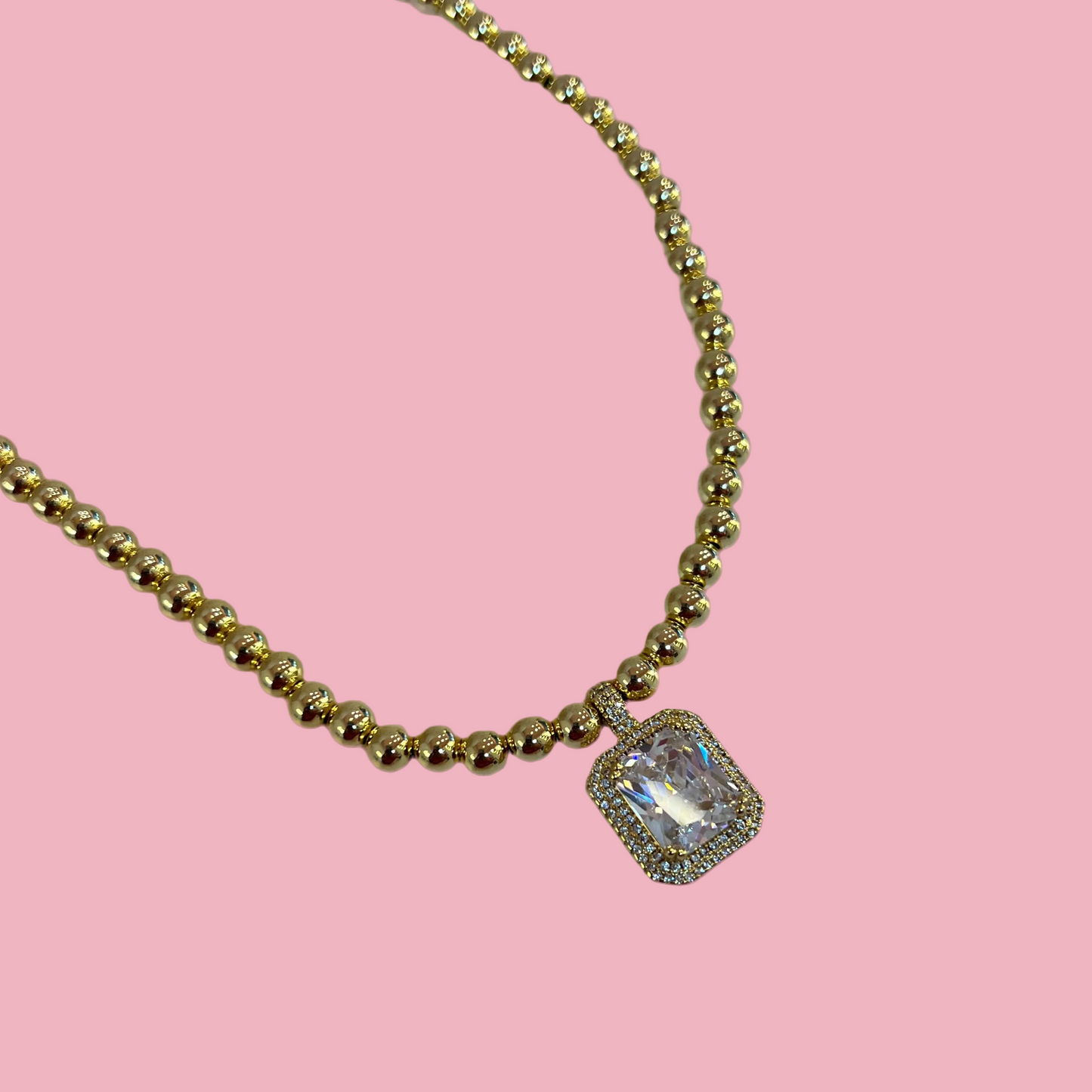 Collar Cuadro Piedra