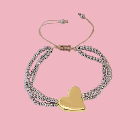 Pulsera Triple Corazon