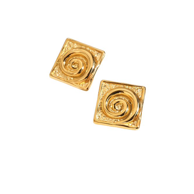 Aretes Cuadro Espiral