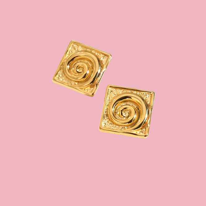 Aretes Cuadro Espiral