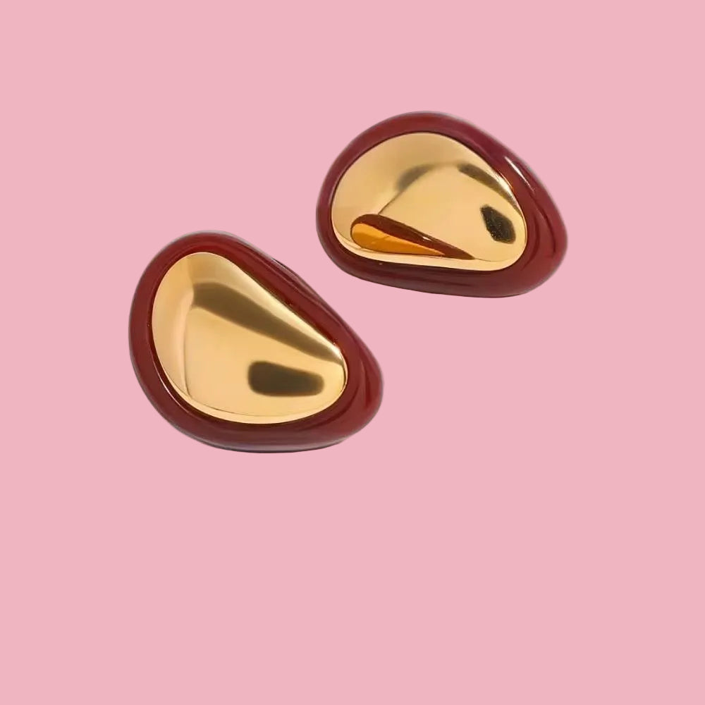 Aretes “Gold Wine”