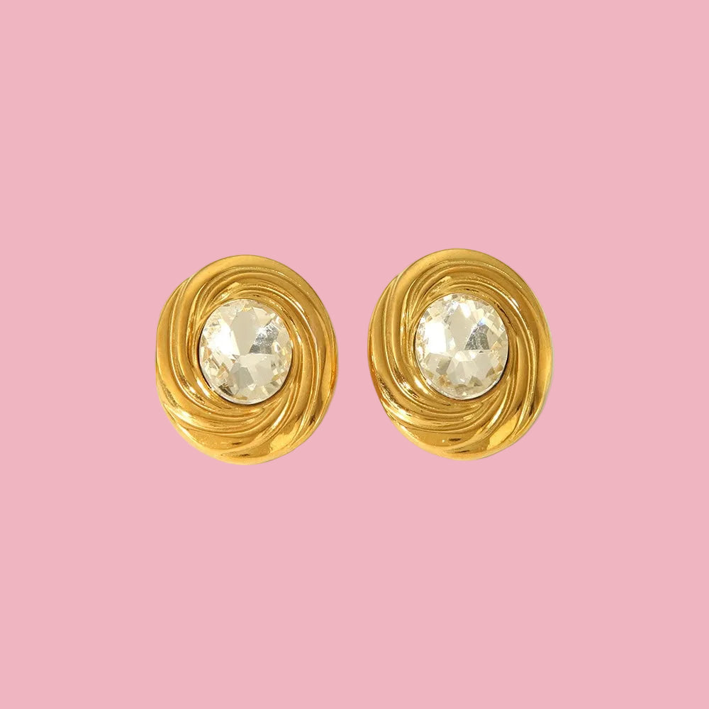 Aretes Óvalo Piedra