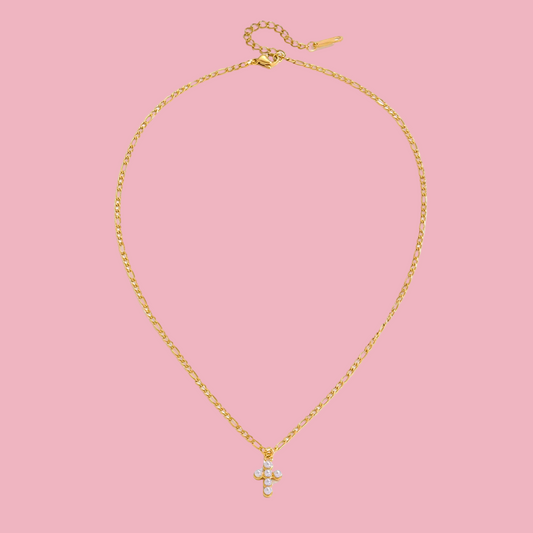 Mini Cruz Perla Cadena Cartier