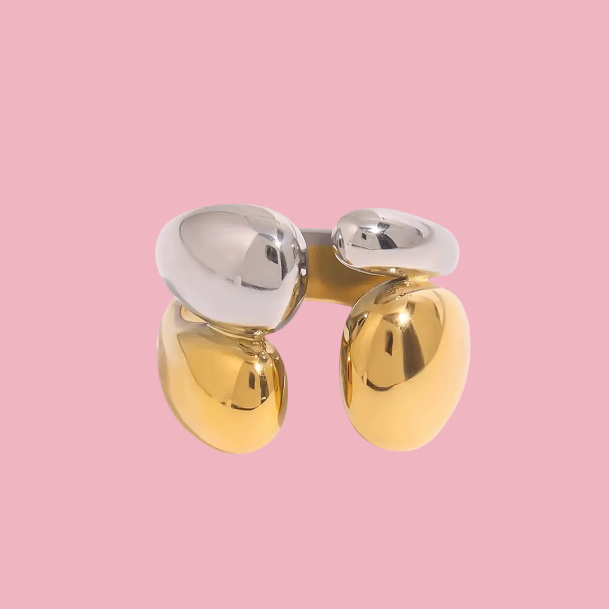 Anillo Abrazo Bicolor