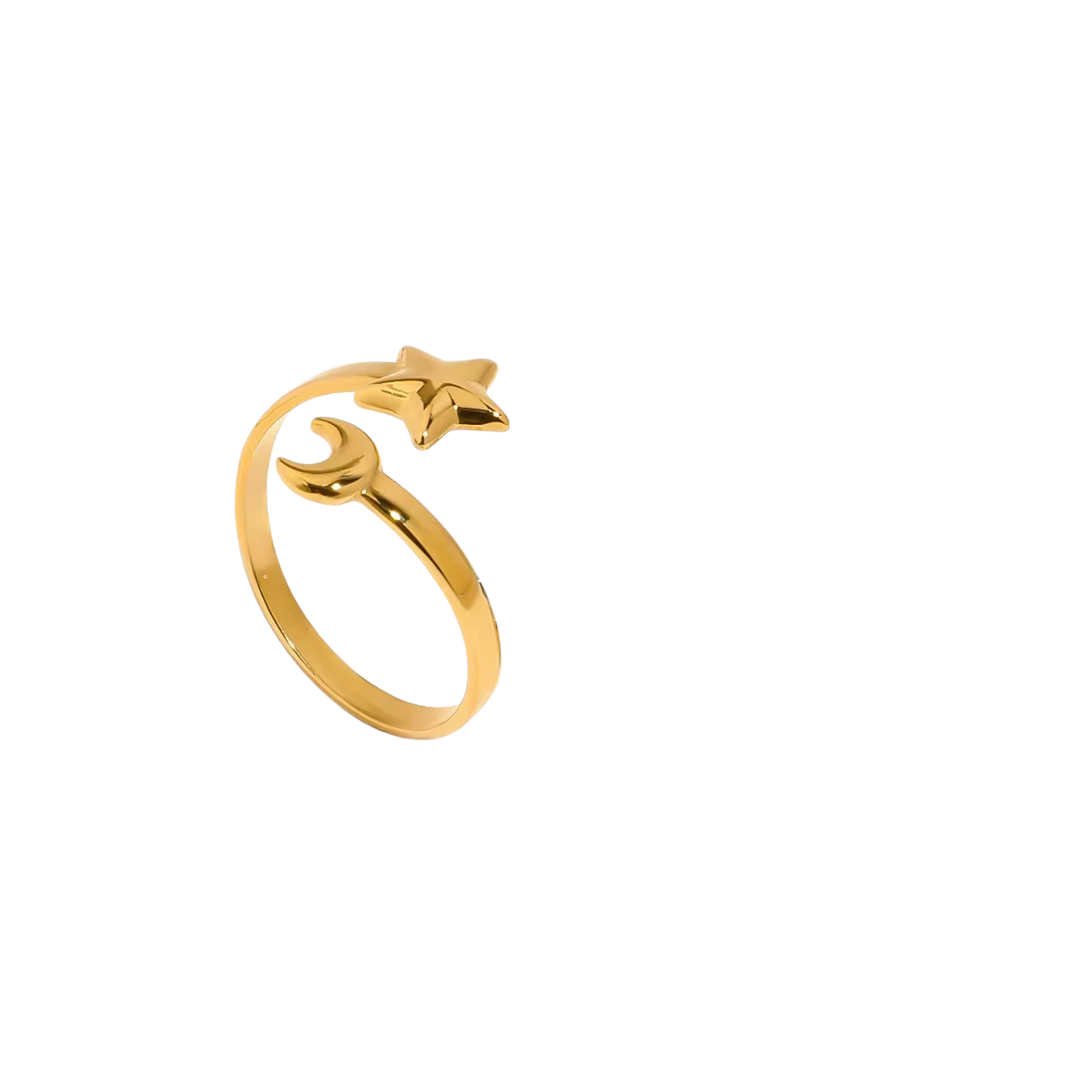 Anillo luna estrella