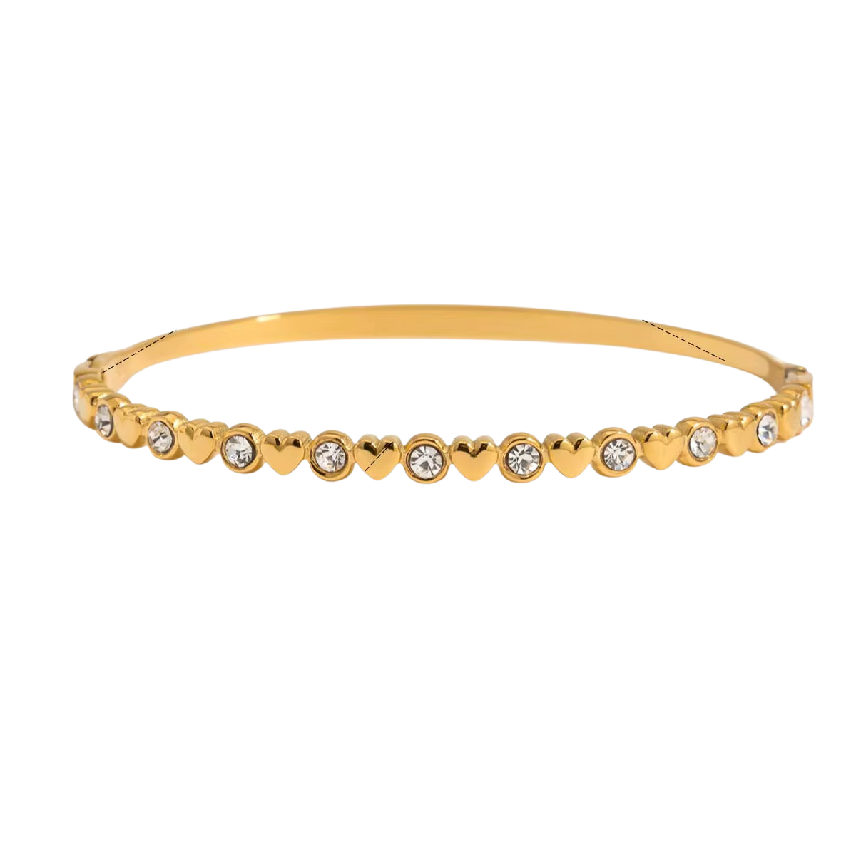 Brazalete Corazones Piedrita