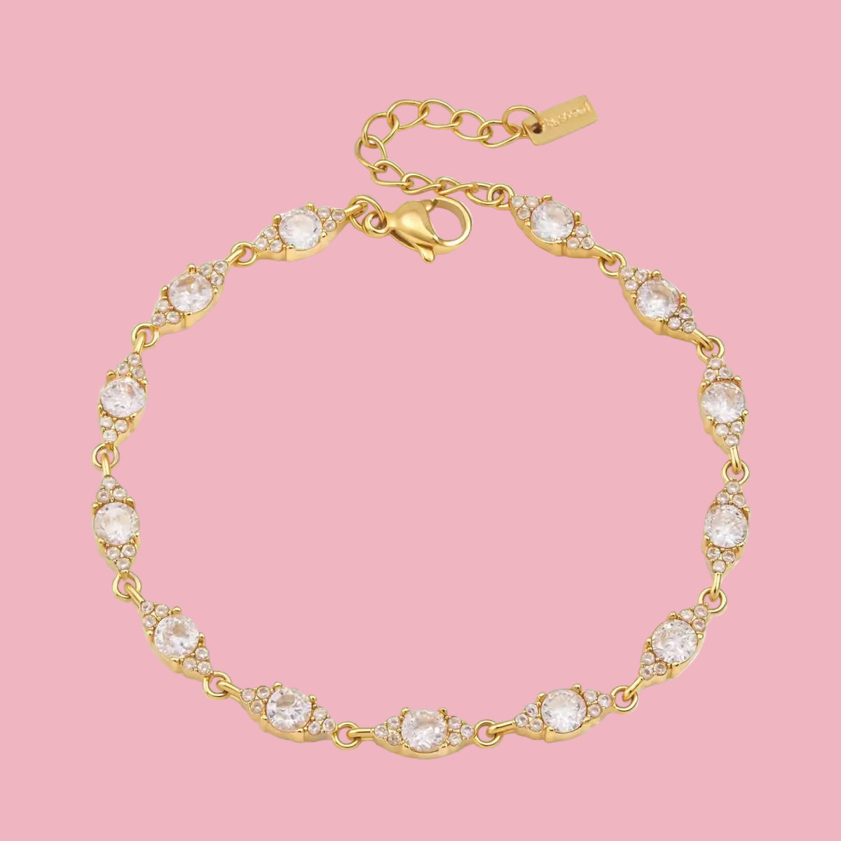 Pulsera Zirconia Ojitos