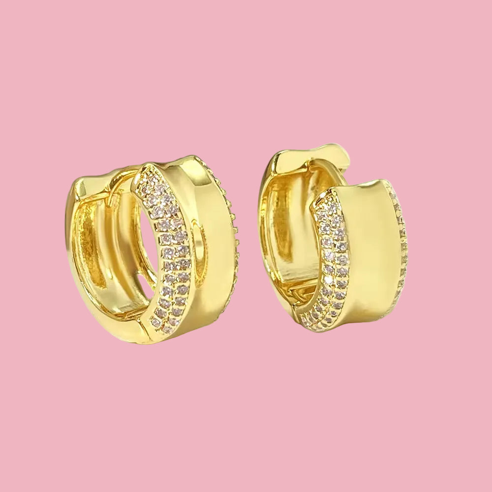 Hoops Chunky Con Zirconia