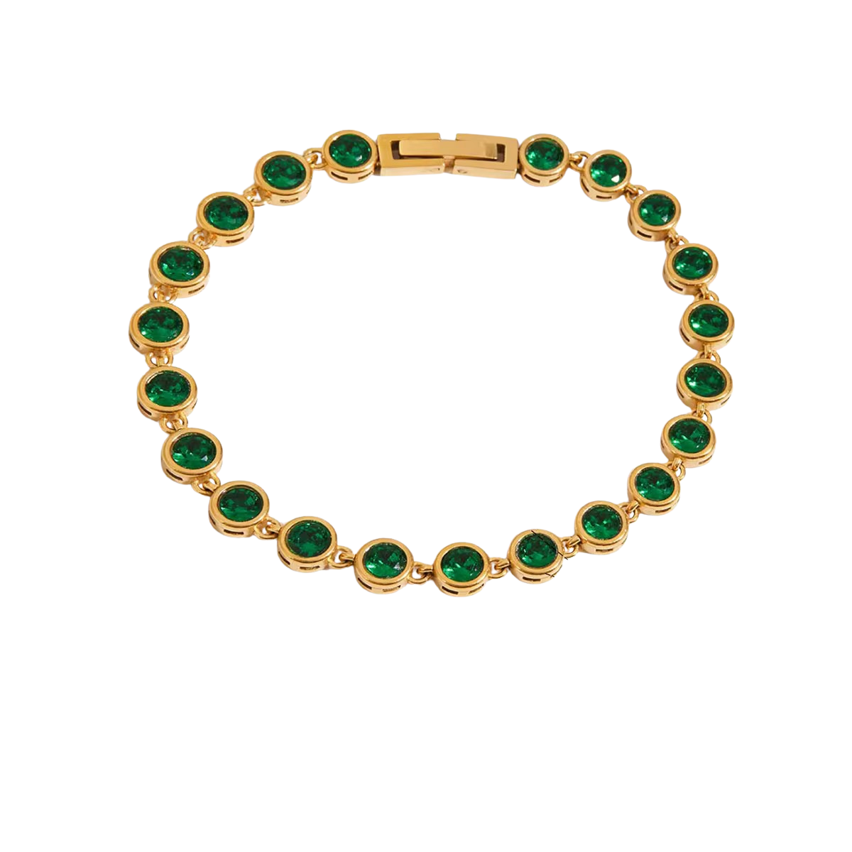 Brazalete Círculos Piedra