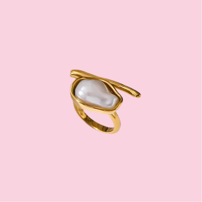 Anillo Perla Barra