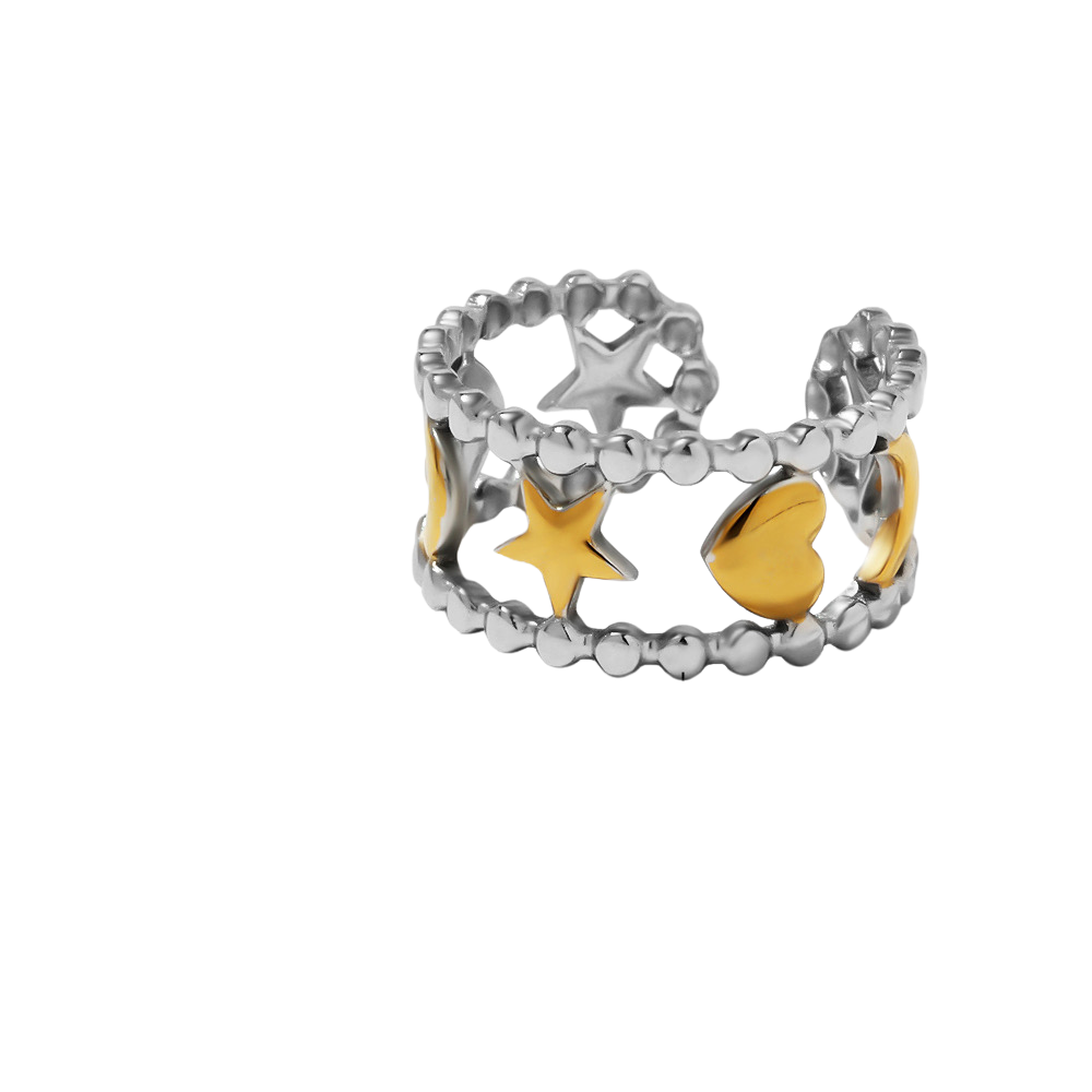 Anillo Estrellas Corazones