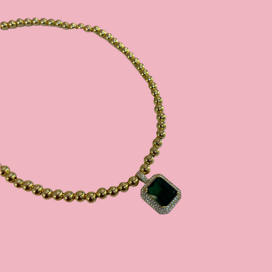Collar Cuadro Piedra