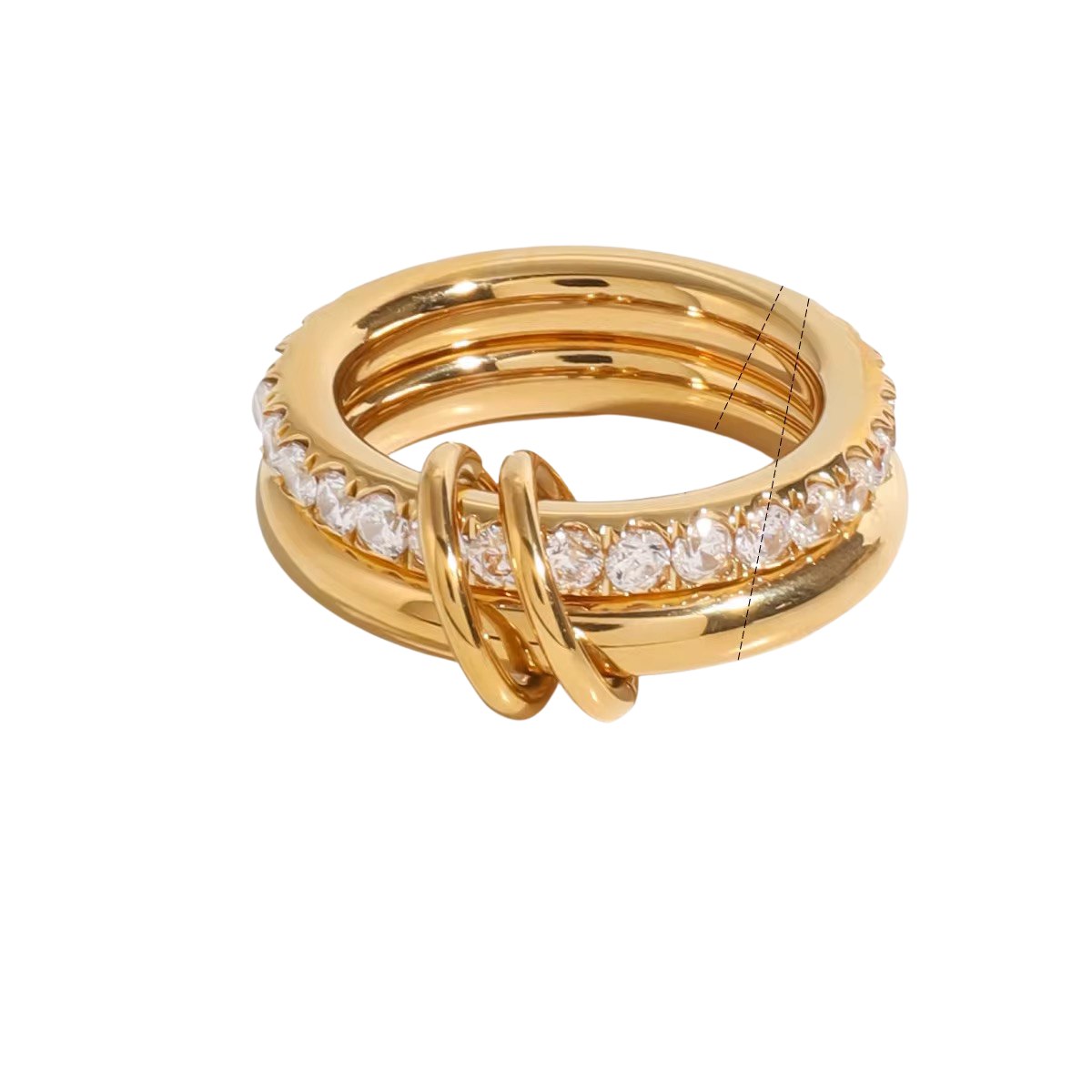 Anillo Doble Zirconia