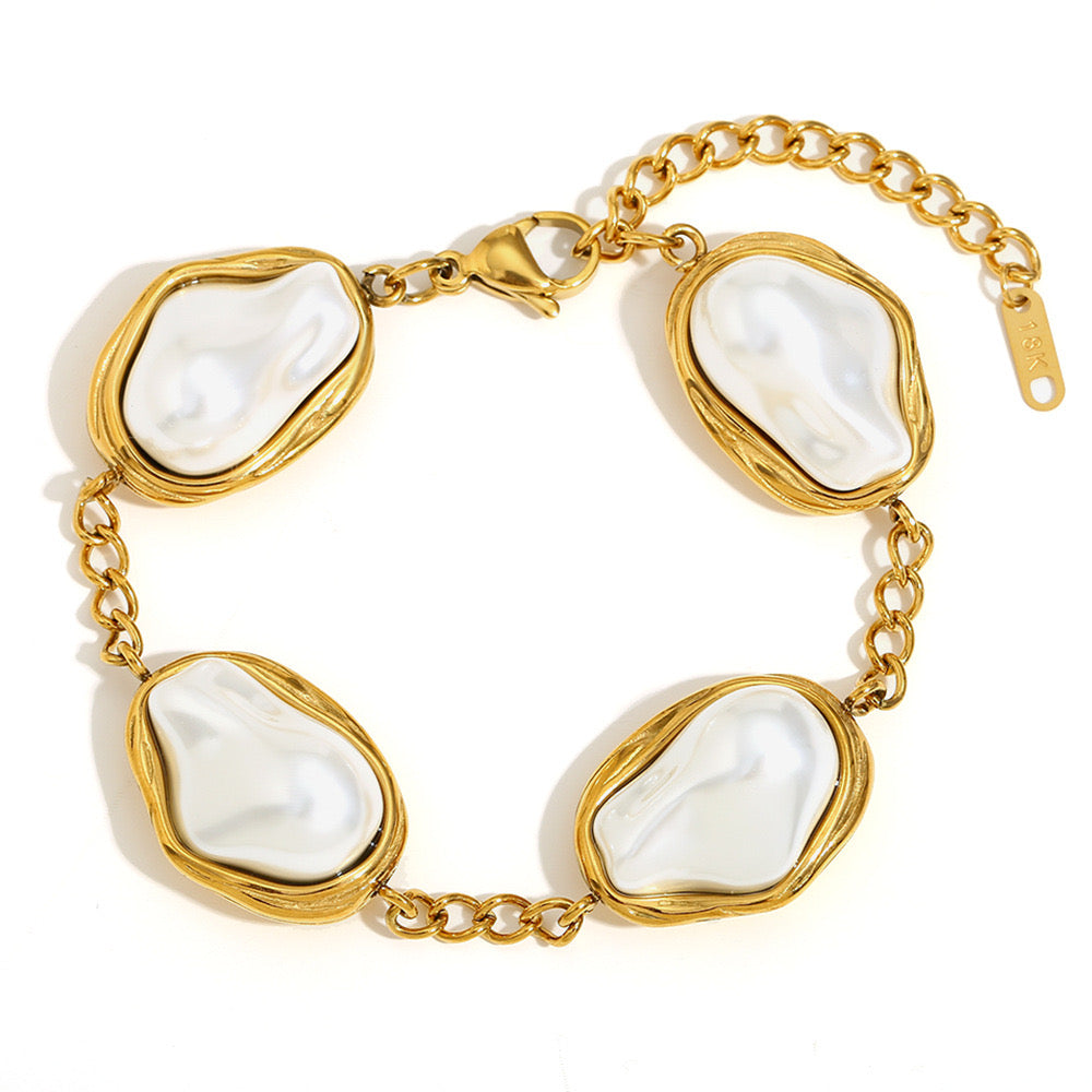 Pulsera Perlas Chunky
