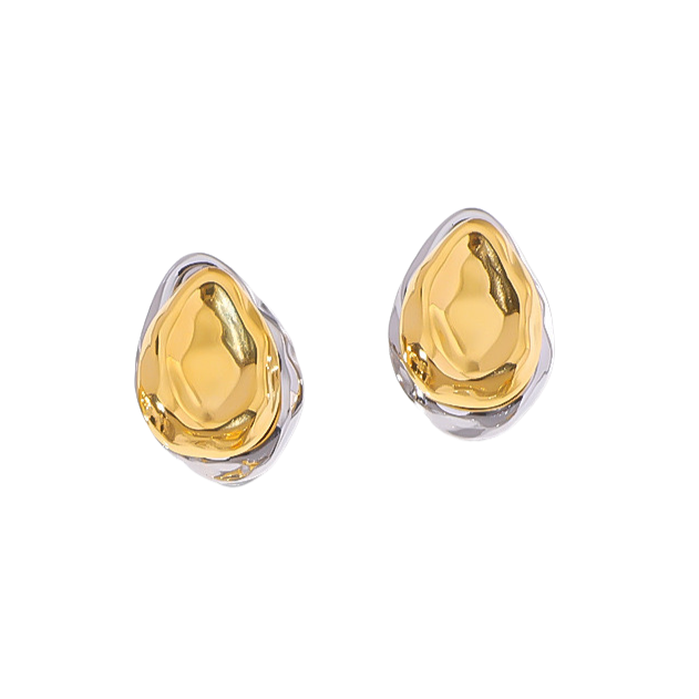 Aretes Gotita Bicolor