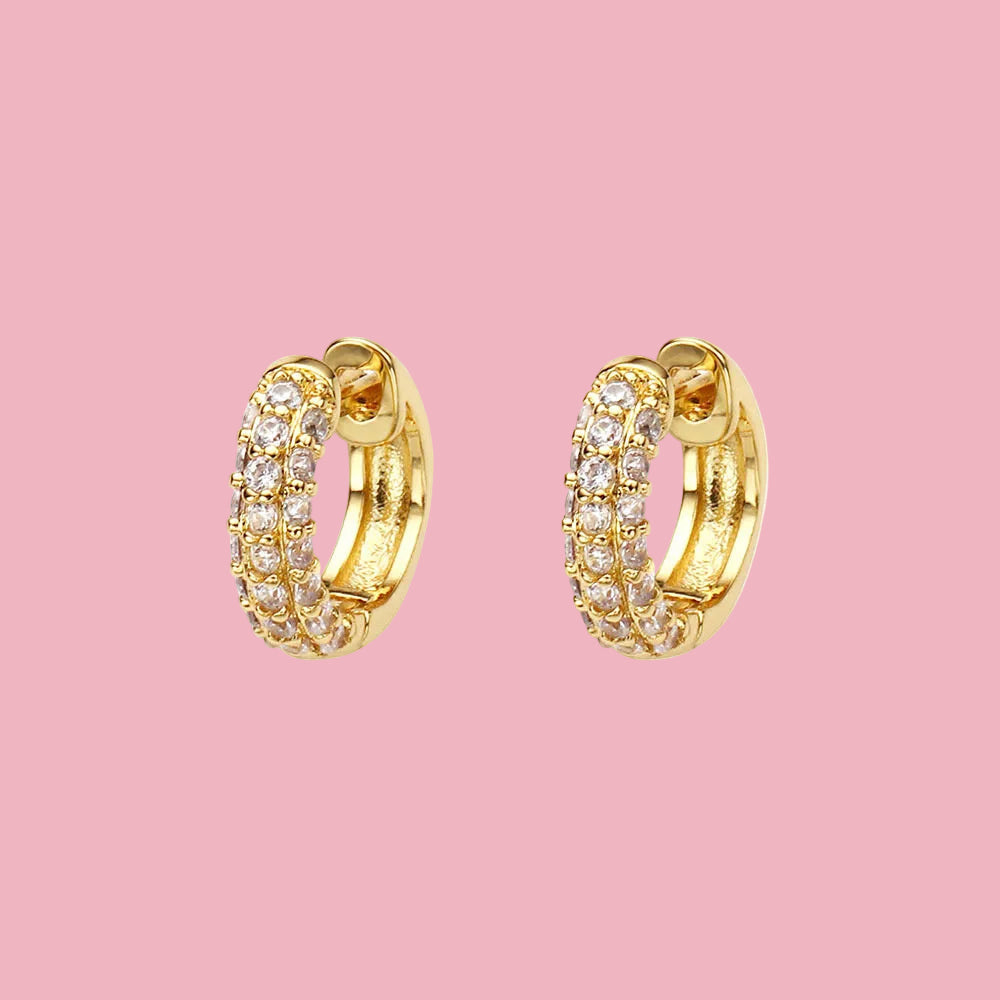 Hoops Mini Chunky Zirconia