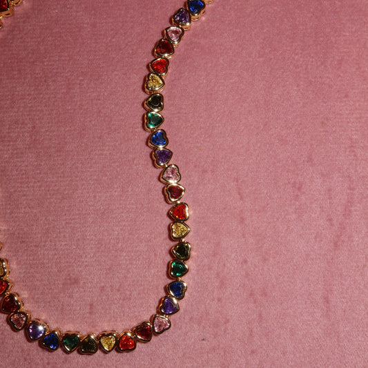 Collar “Rainbow Hearts”