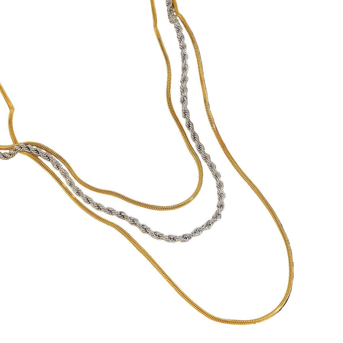 Cadena Triple Torzal Bicolor