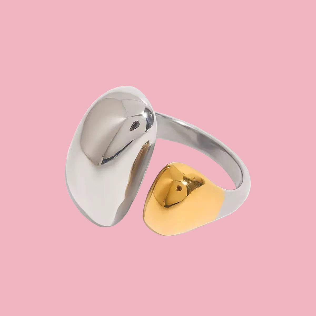 Anillo Bicolor Square