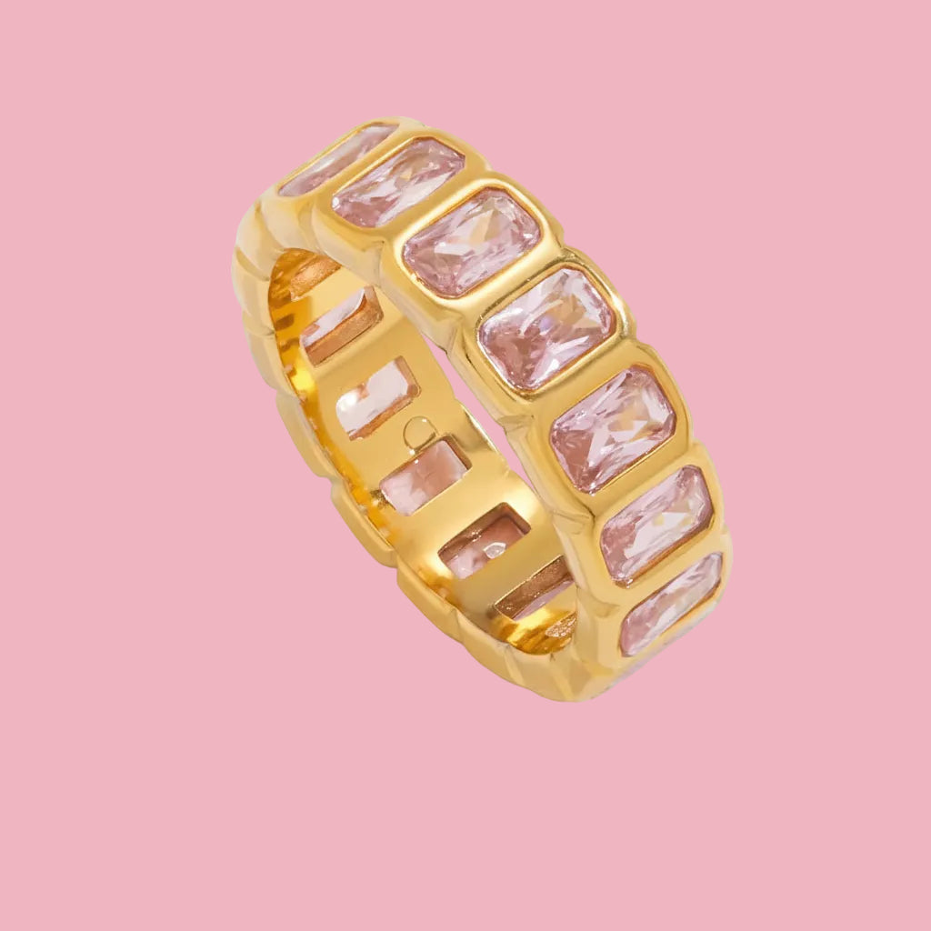 Anillo Baguette Pink