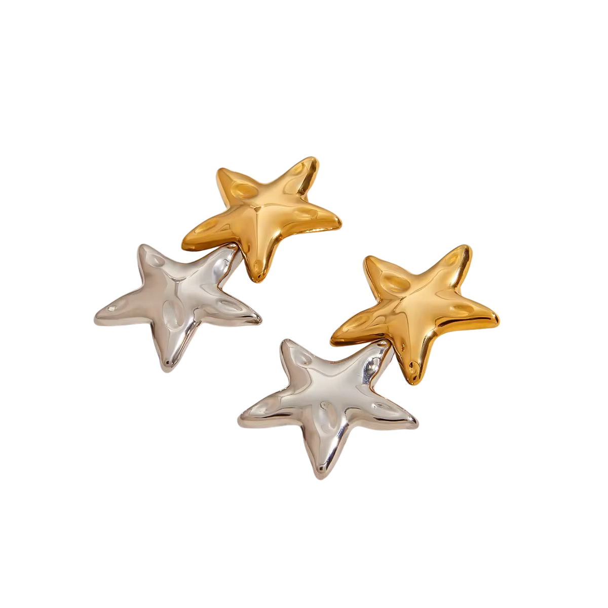 Aretes Starfish Bicolor