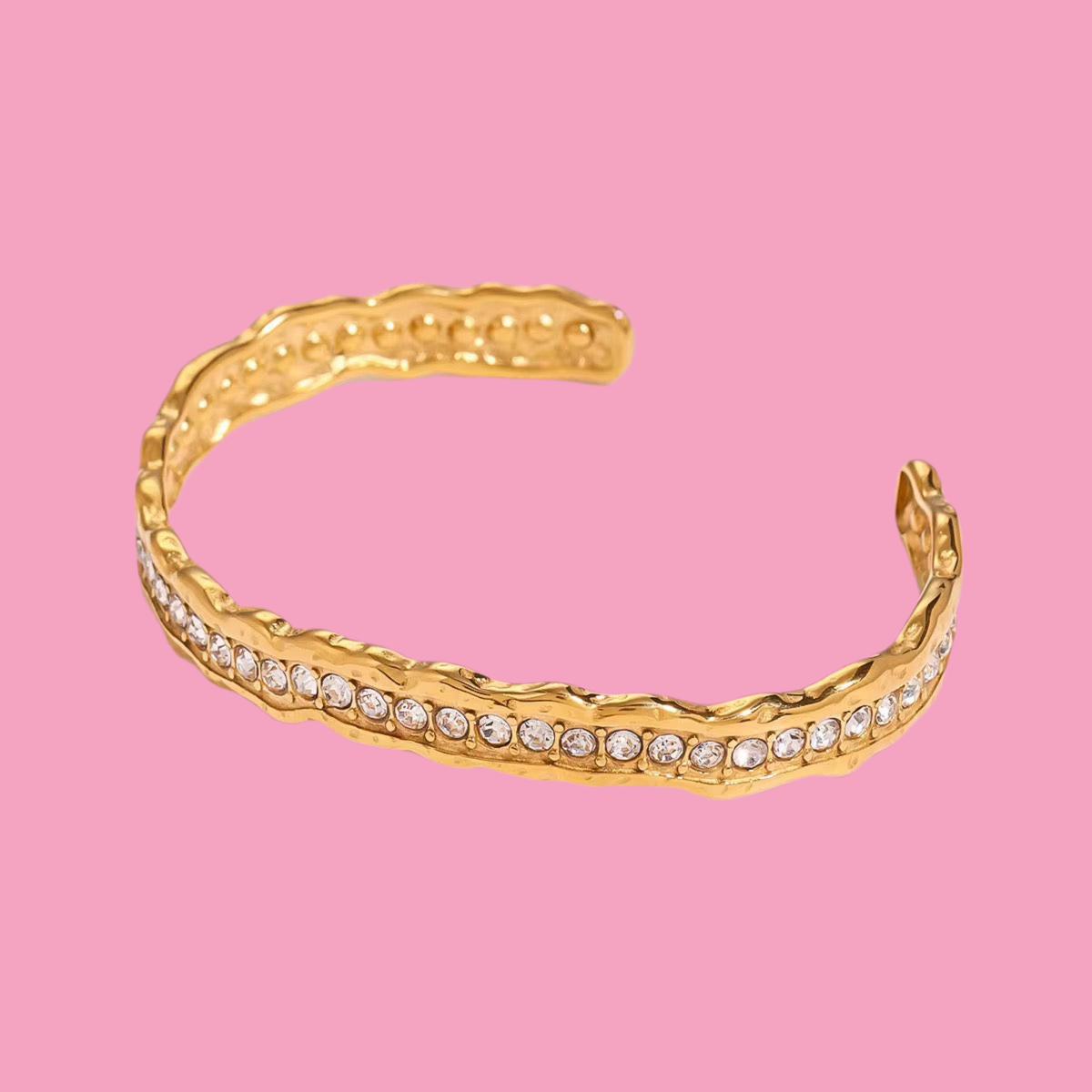 Brazalete Piedras Arrugado