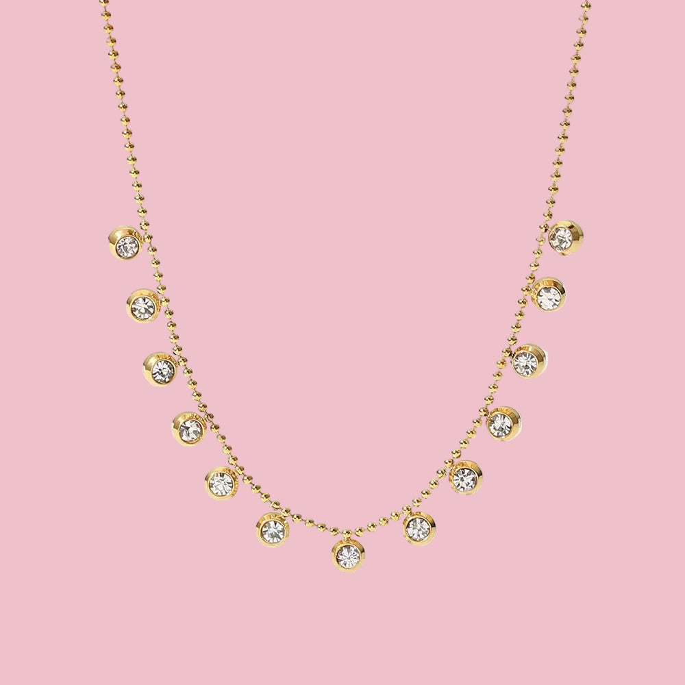 Collar Bolitas Piedritas