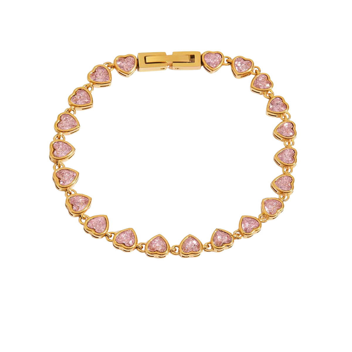 Brazalete Corazones Piedra