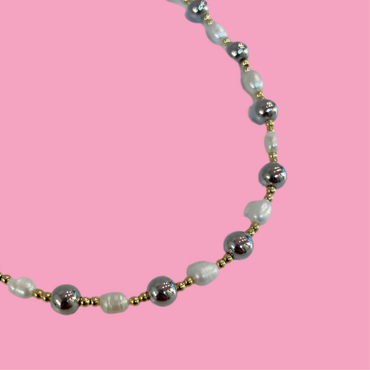 Collar Perlas Bicolor