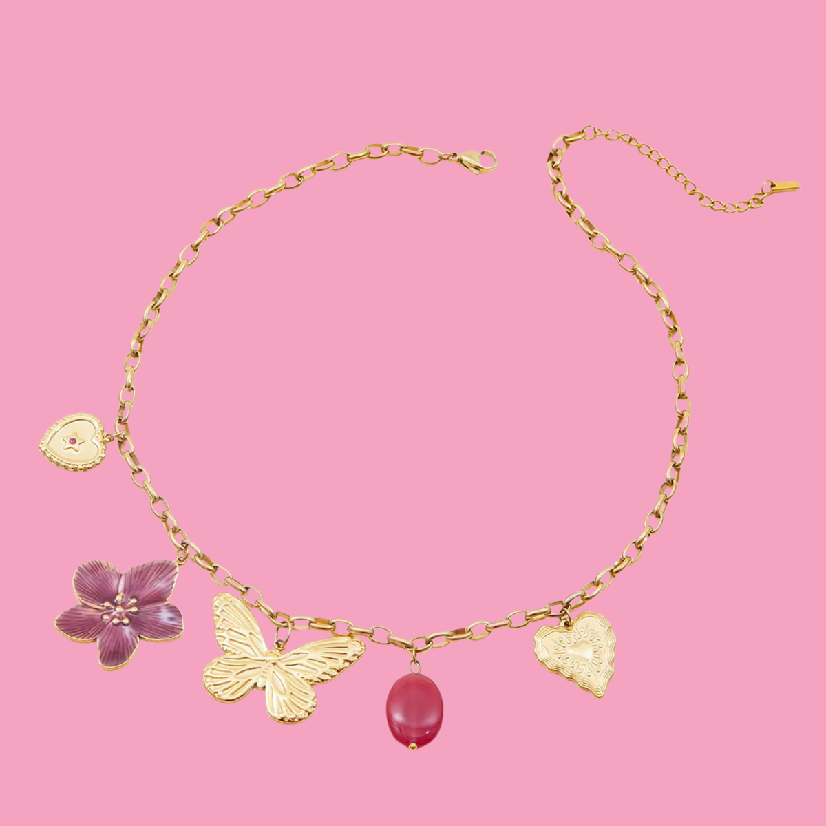 Collar Mariposa Charms