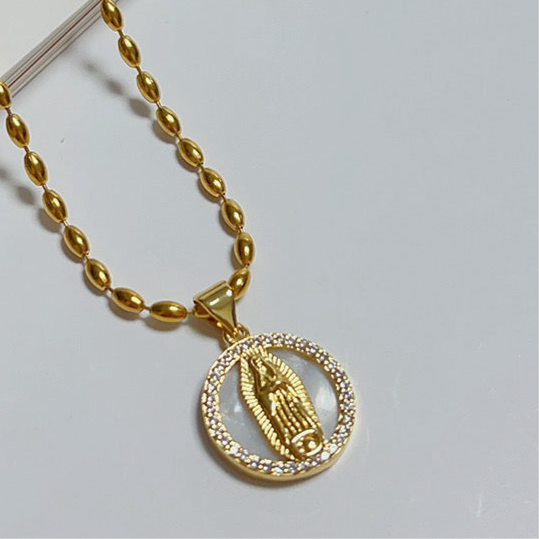 Medalla Virgen Madre Perla