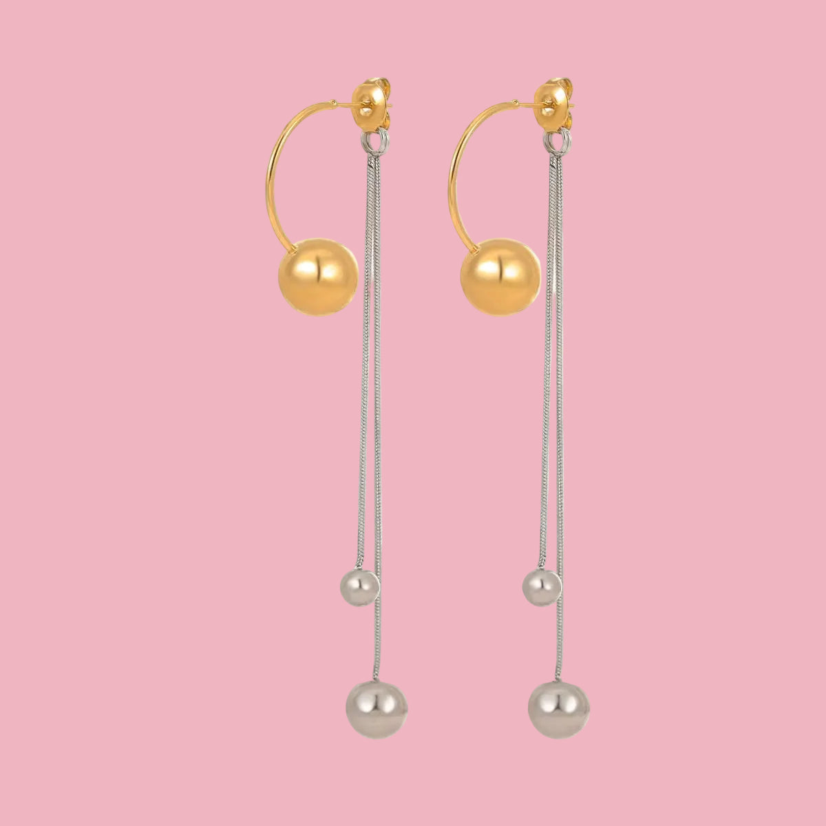 Aretes “Esfera - Long”