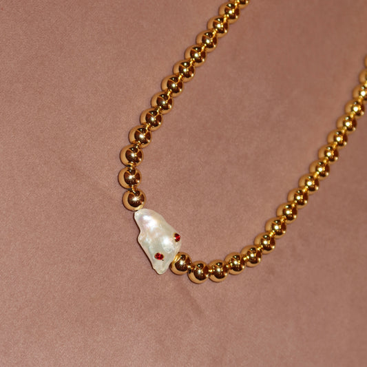 Collar Perla Piedras