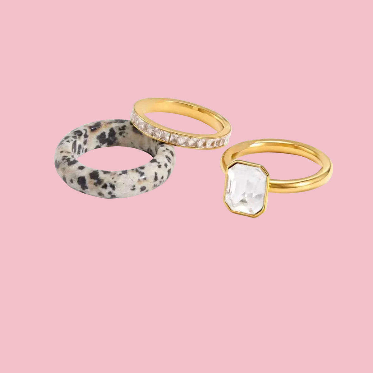 SET “3 Anillos Gem”