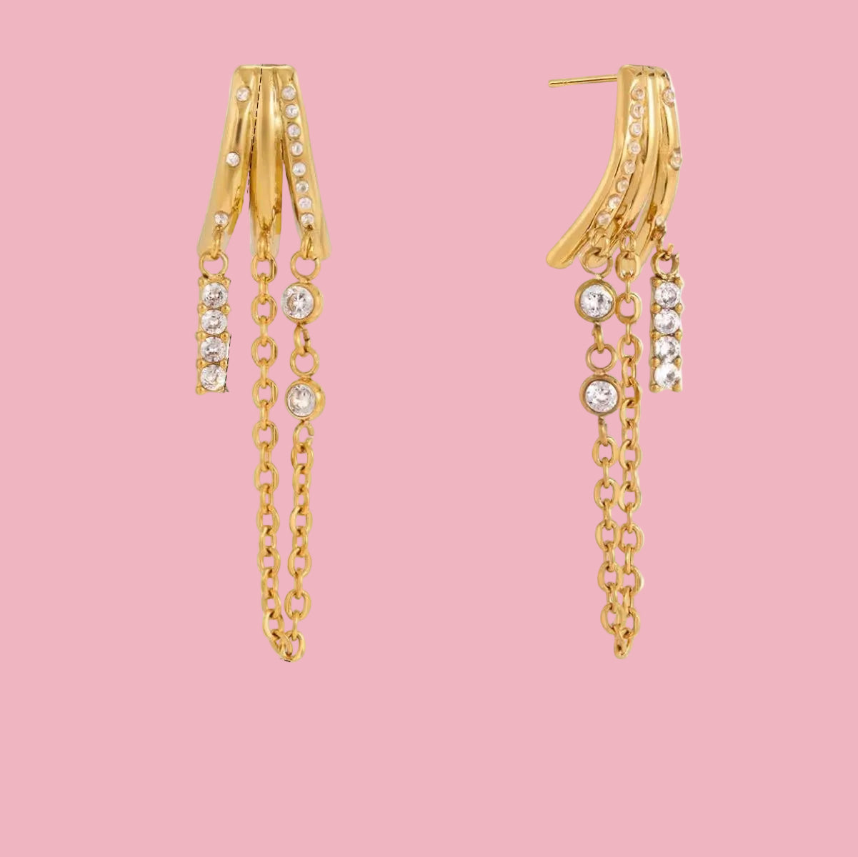 Aretes Zirconia Colgantes