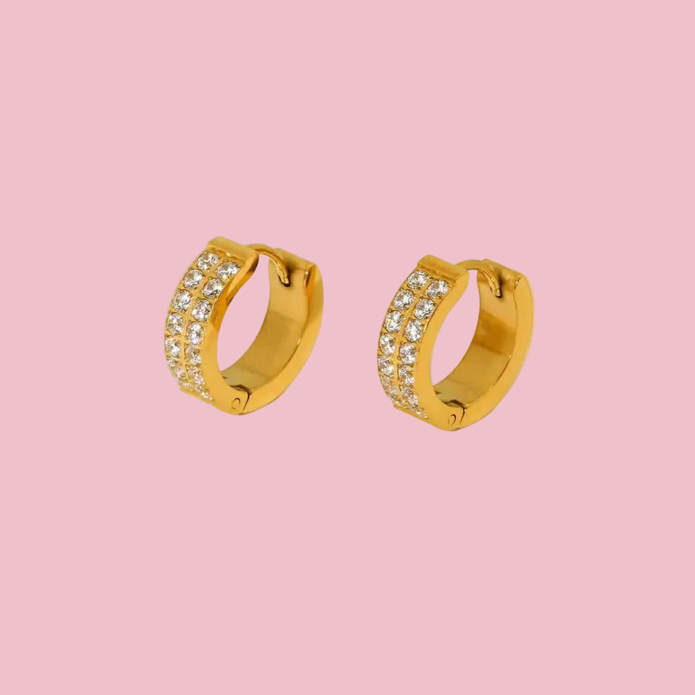 Hoops Doble Zirconia