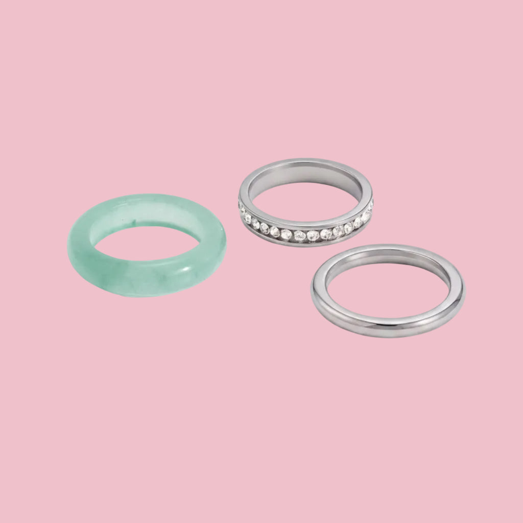 SET “3 Rings Plata”