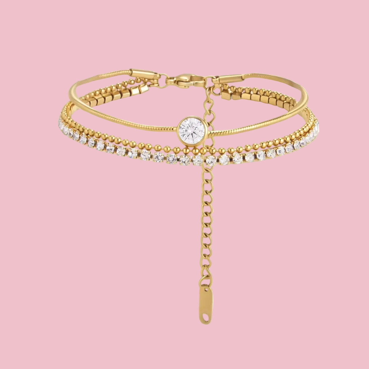 Pulsera Tennis Triple