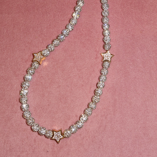 Collar Estrellas Zirconia