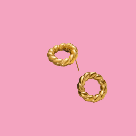 Aretes Aro Trenzado