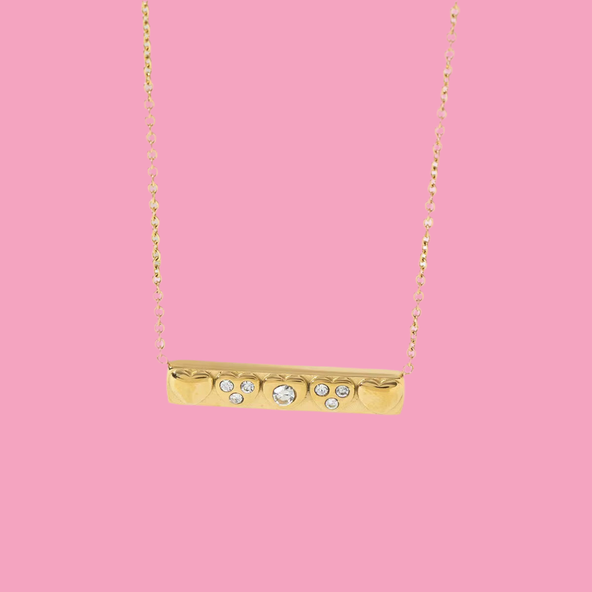 Collar 5 Corazones Mini