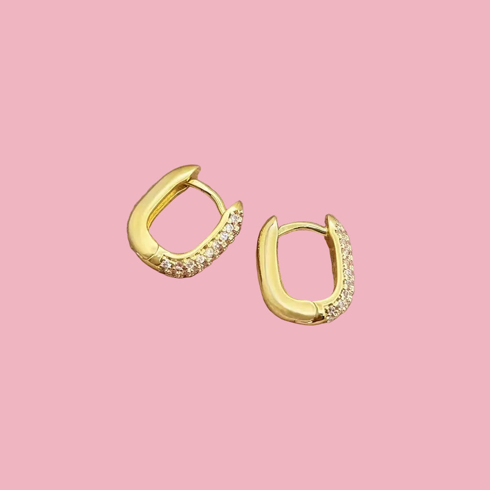 Square Hoops Zirconia CH