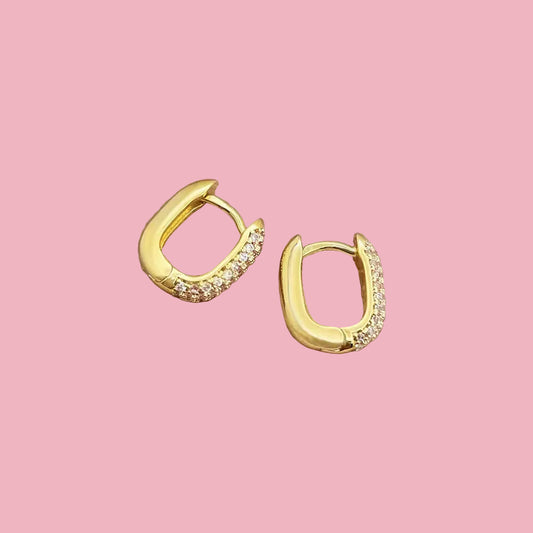 Square Hoops Zirconia CH