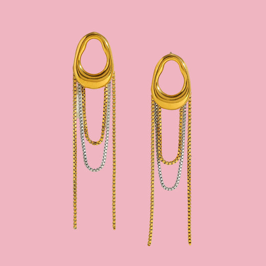Aretes “O Colgante Bicolor”