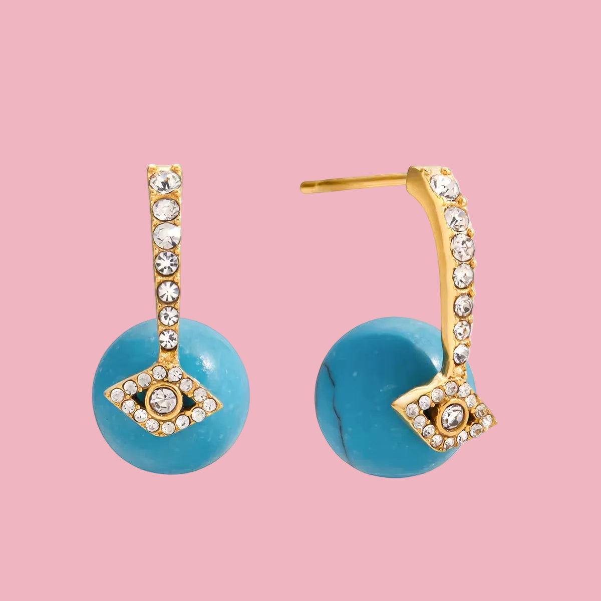 Aretes Ojito Turquesa