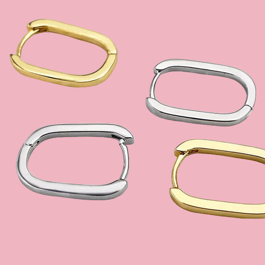 Square Hoops Lisos