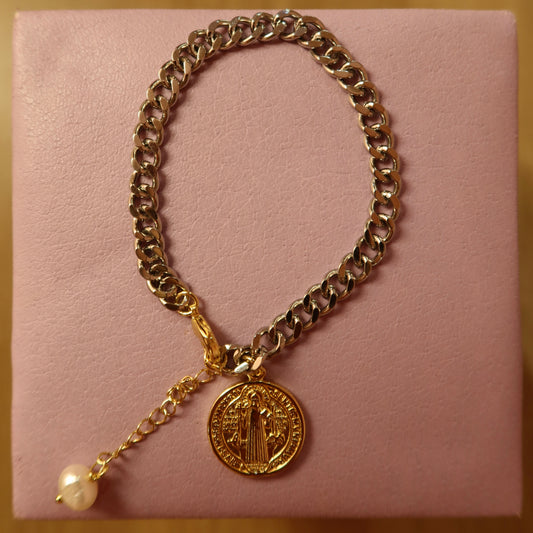 Pulsera San Benito Perla