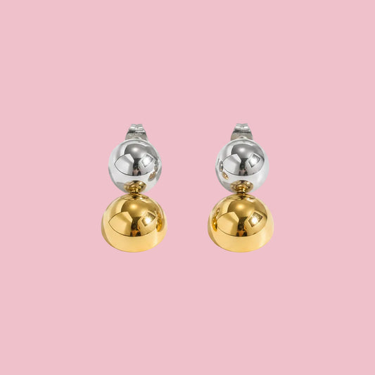 Aretes Polka Bicolor