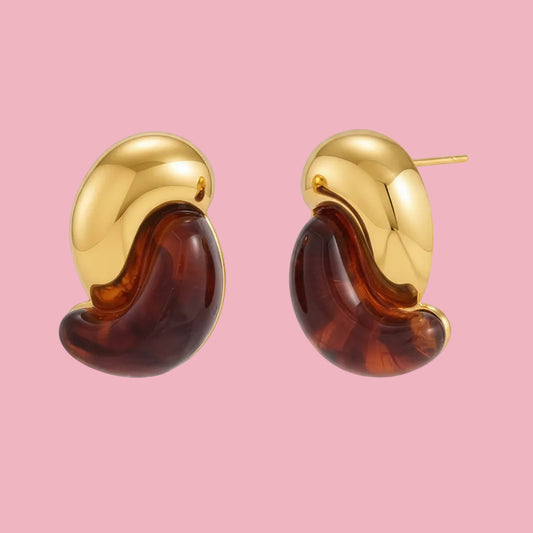Aretes Bean Doble
