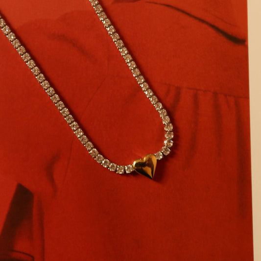 Tennis Choker Heart
